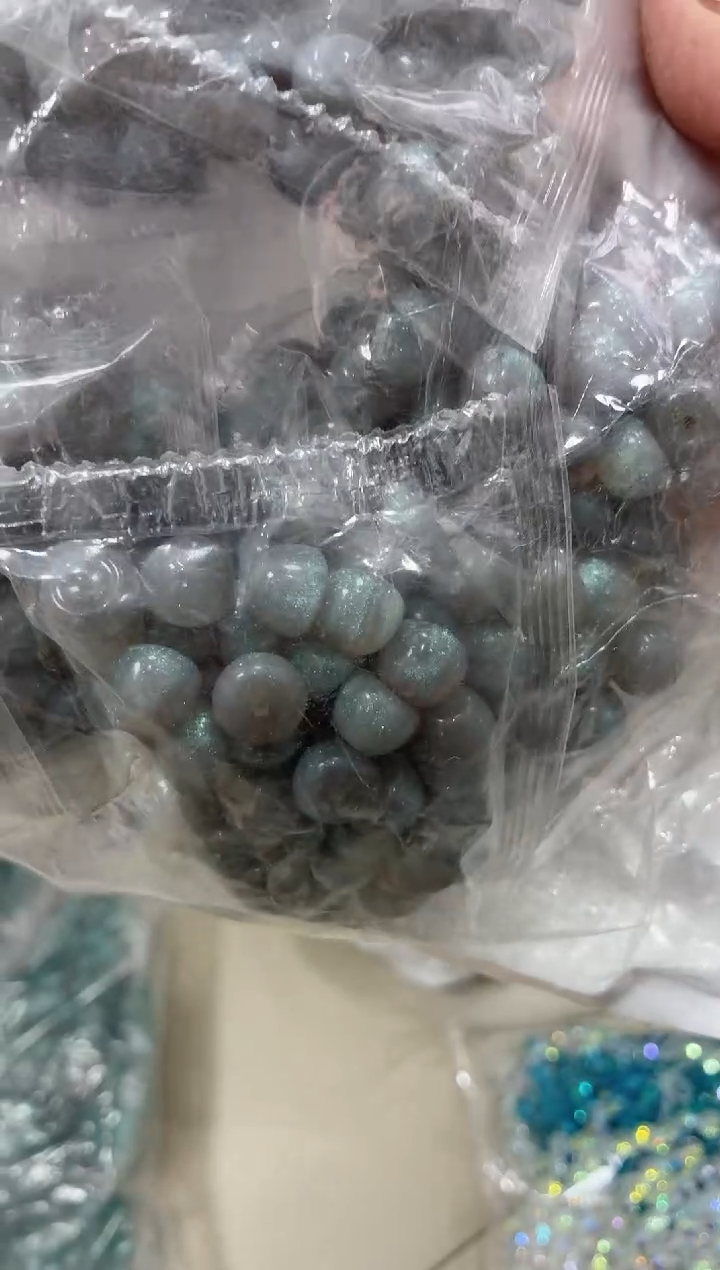 琉璃1415卡10苹果珠1包高级灰