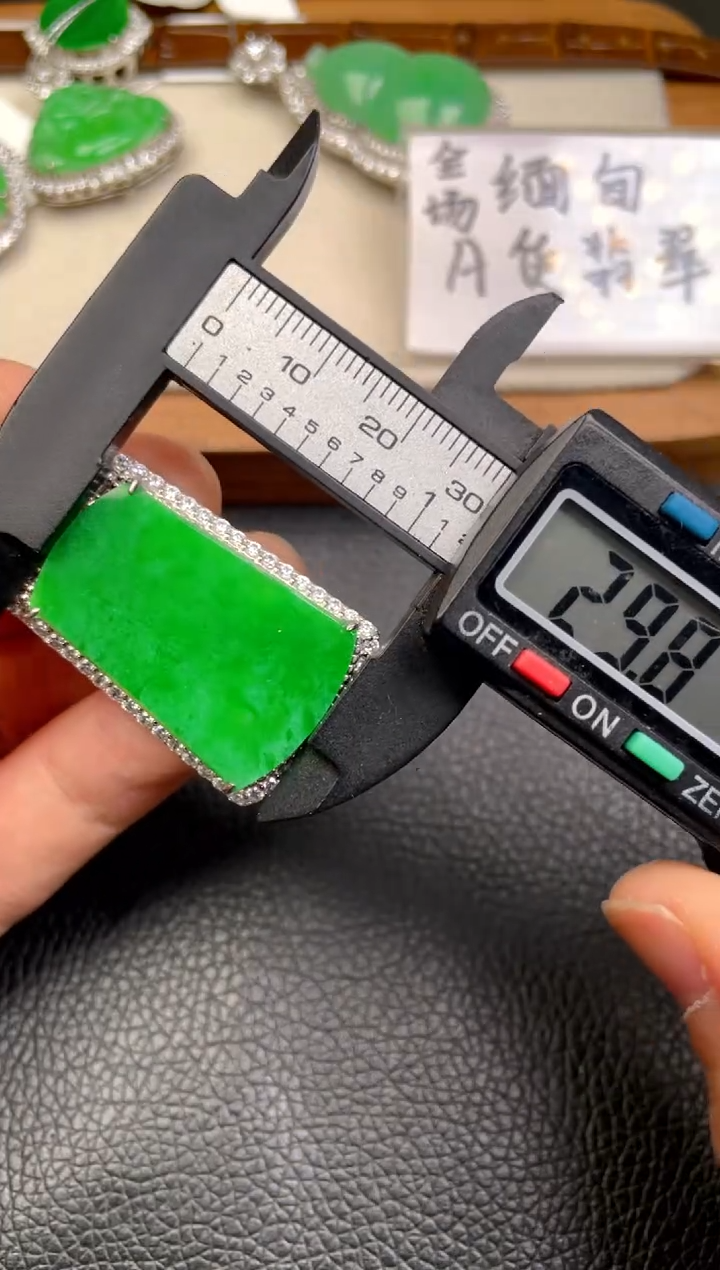 翡翠银S925镶嵌吊坠(不含链)吊坠