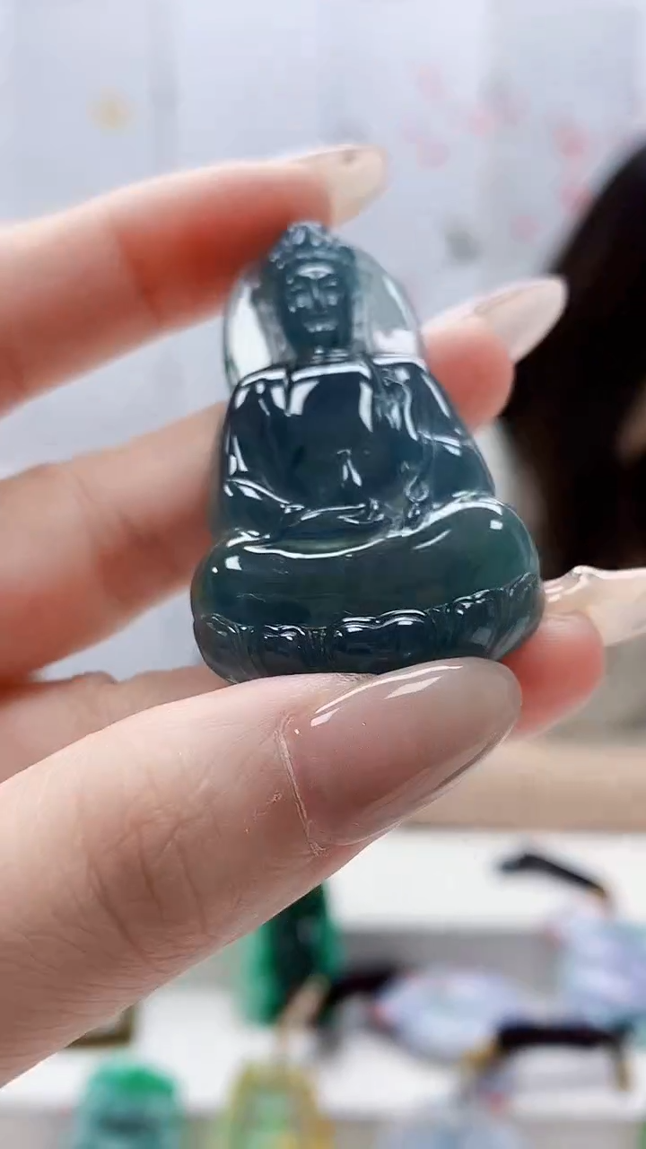 未镶嵌定制翡翠4852lr-毛货挂件22