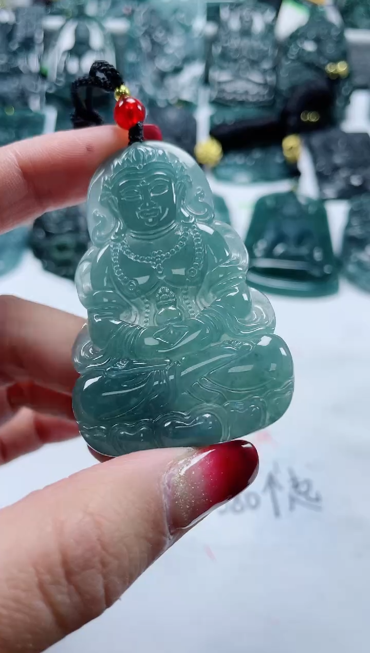 【闪购商品】翡翠颈饰未镶嵌多样性发货一件发货-度母观音