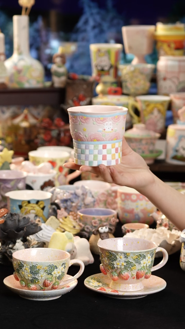 其他陶景德镇釉下彩手绘设计师款陶瓷