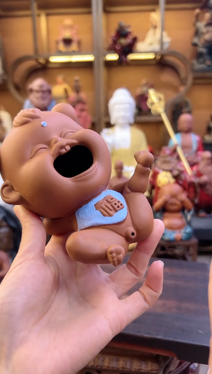 紫砂茶宠器闵紫砂茶宠摆件