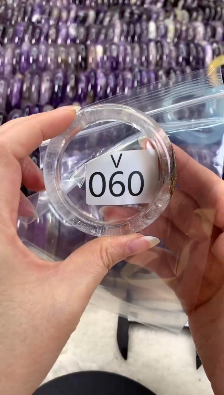 【闪购商品】水晶水晶手镯V未镶嵌060-54