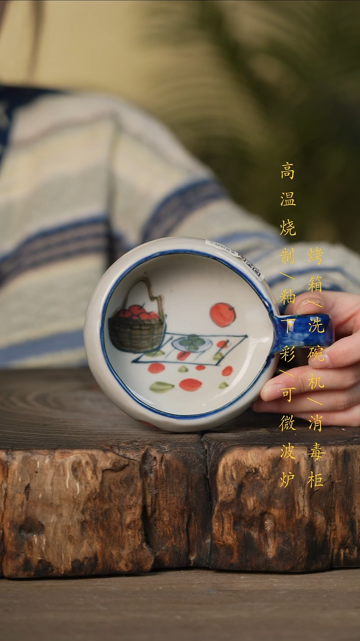 瓷片景德镇高温釉下彩可微波烤箱洗碗机