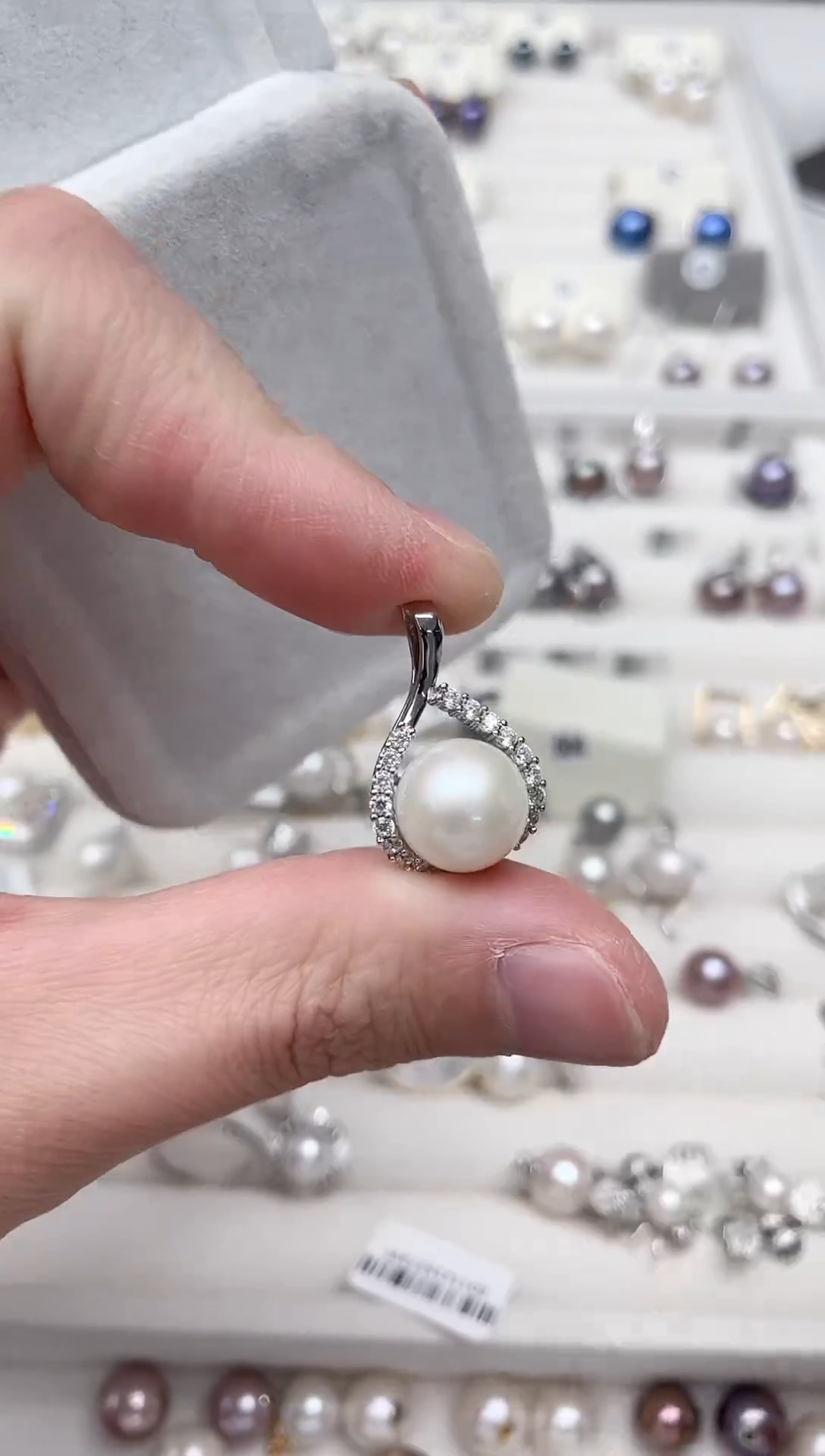 【闪购商品】淡水珍珠吊坠(不含链)银S925镶嵌吊坠