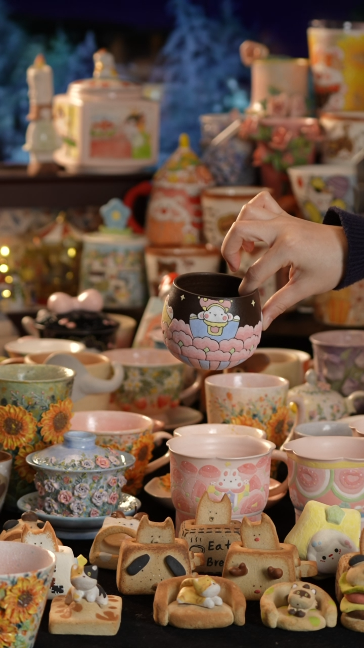 其他陶景德镇釉下彩手绘设计师款陶瓷