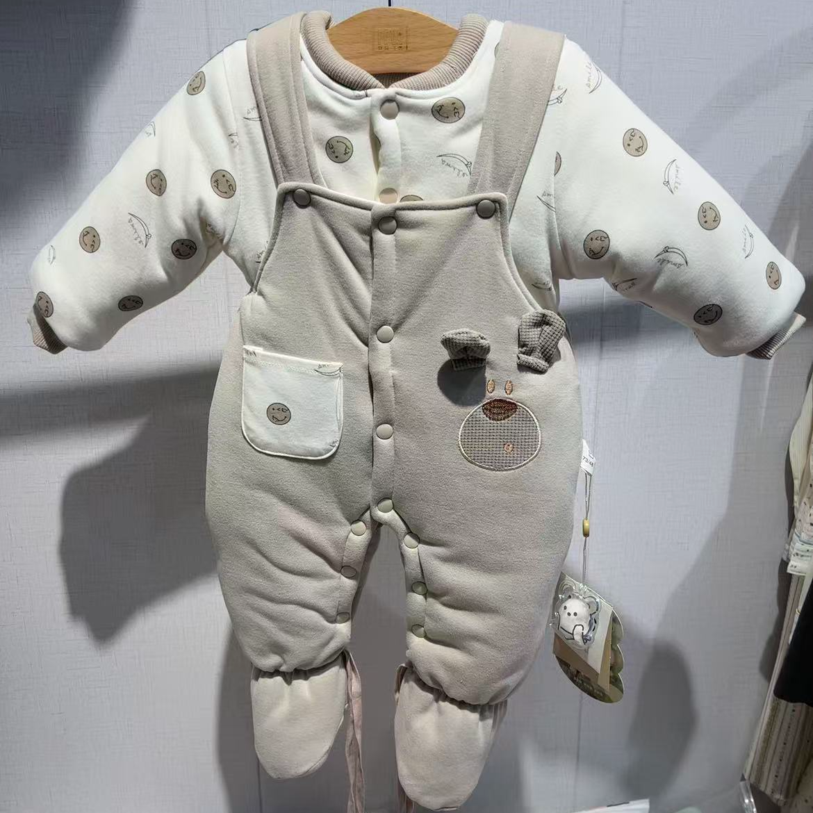 男宝500克棉花包脚背带套多款式