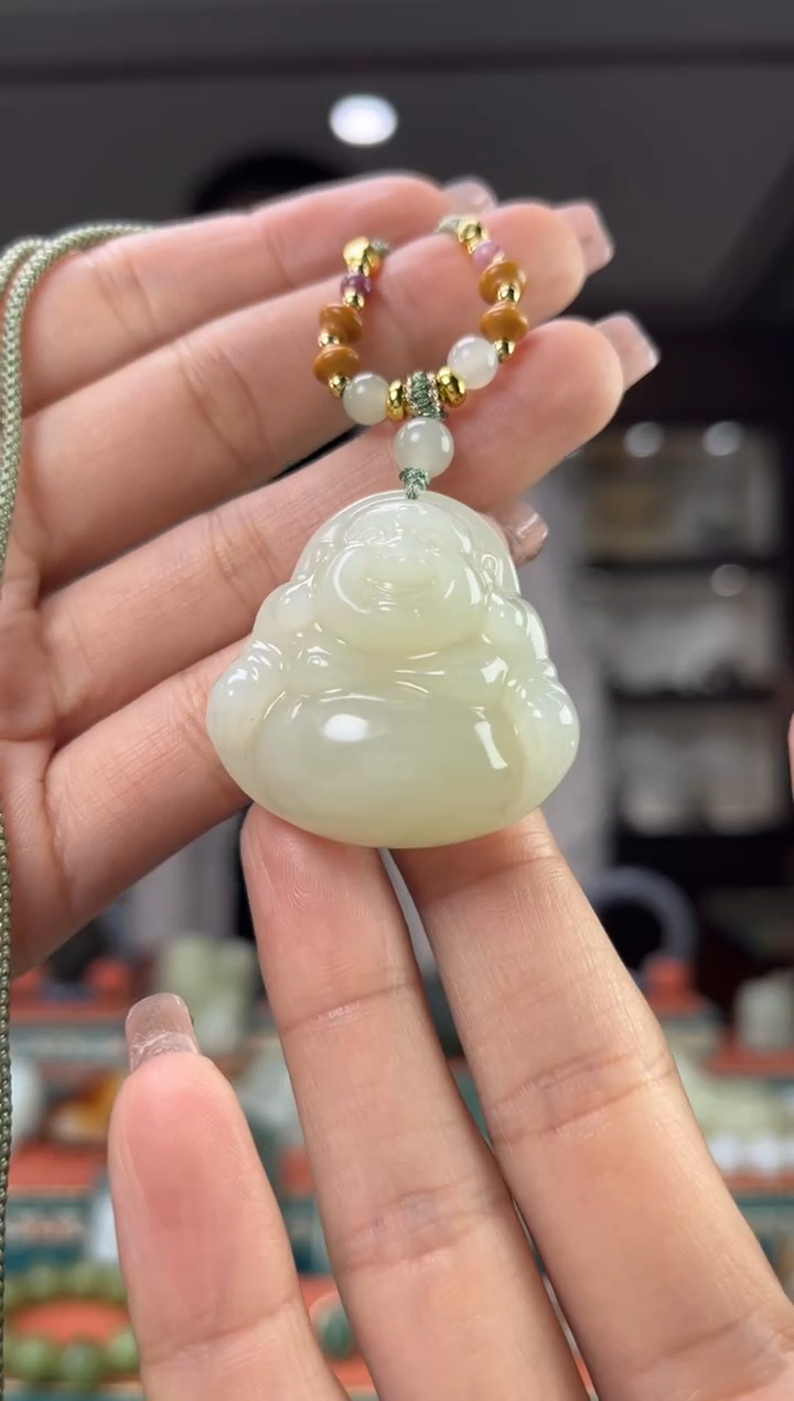 【闪购商品】和田玉颈饰未镶嵌佩佩35mm左右