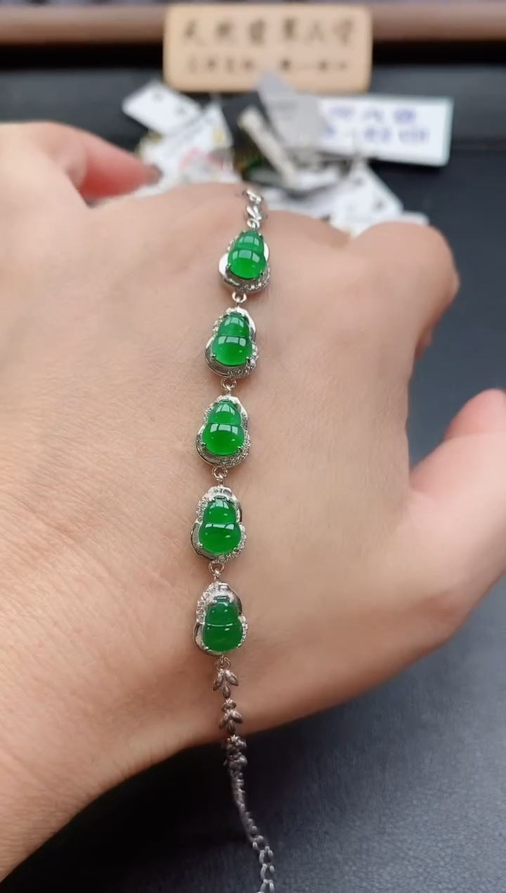 银S925镶嵌戒指翡翠1