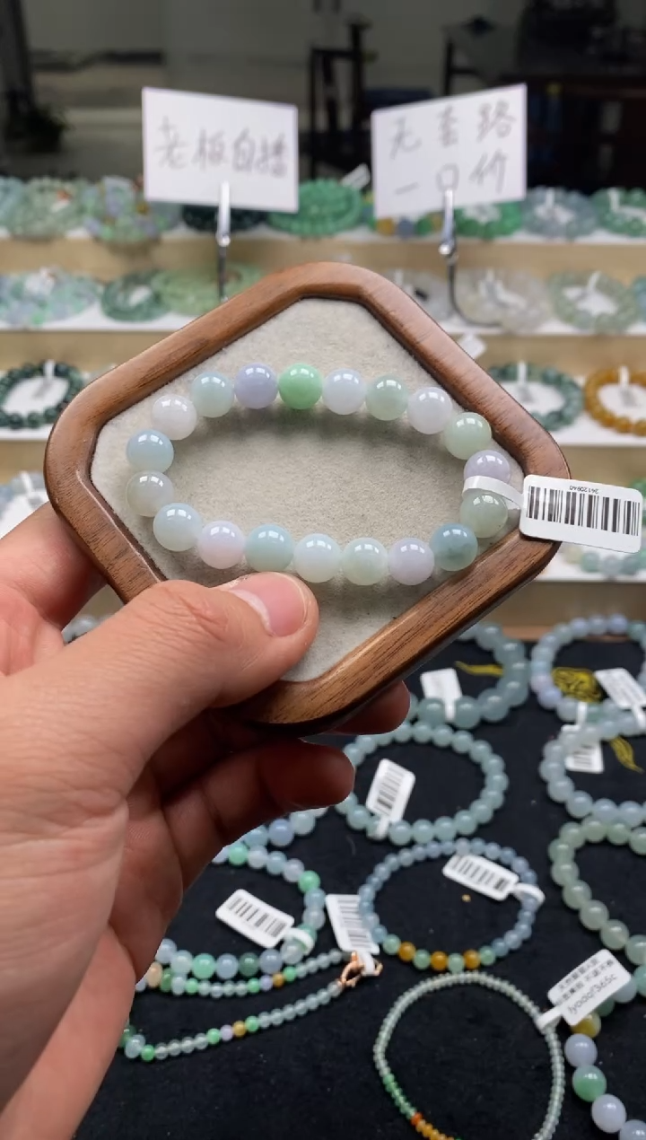 【闪购商品】翡翠手链未镶嵌天然A货翡翠