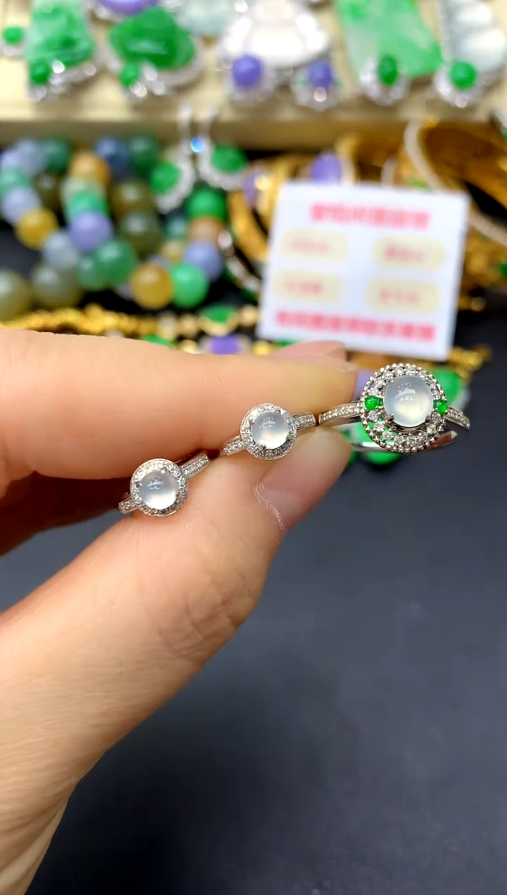 18K金镶嵌翡翠耳饰196-中国好珍宝