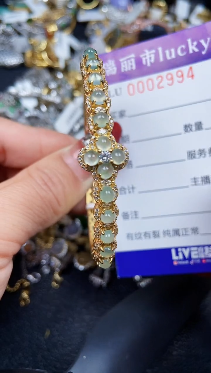 【闪购商品】翡翠颈饰银S925镶嵌2994