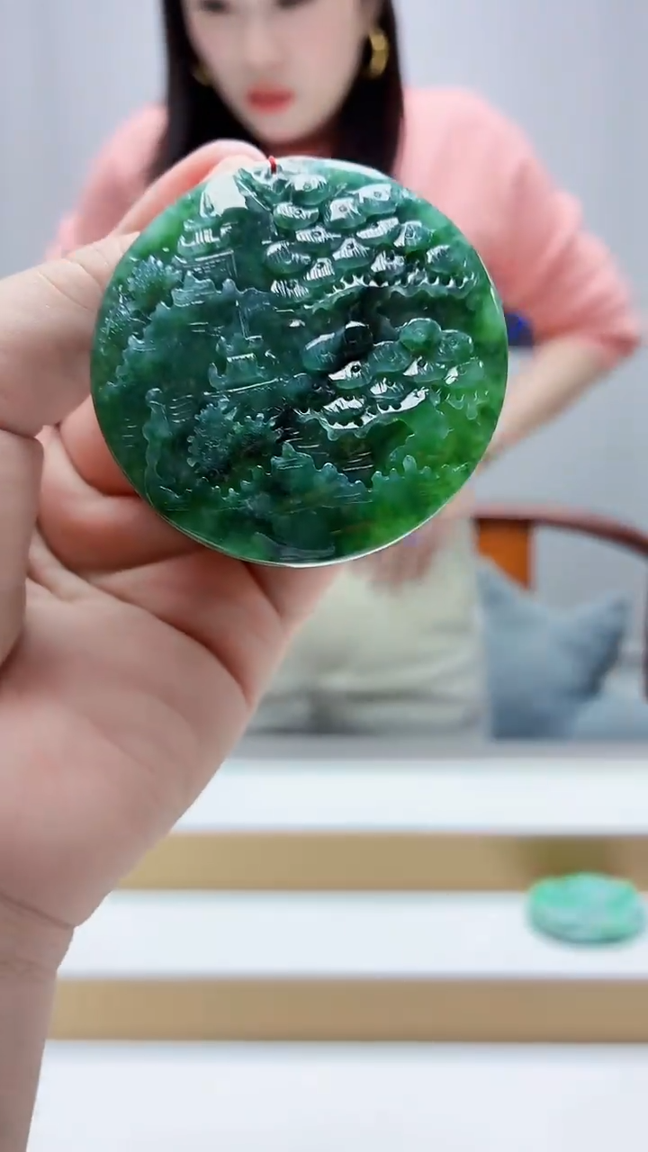 未镶嵌定制翡翠4852bb-毛货挂件67