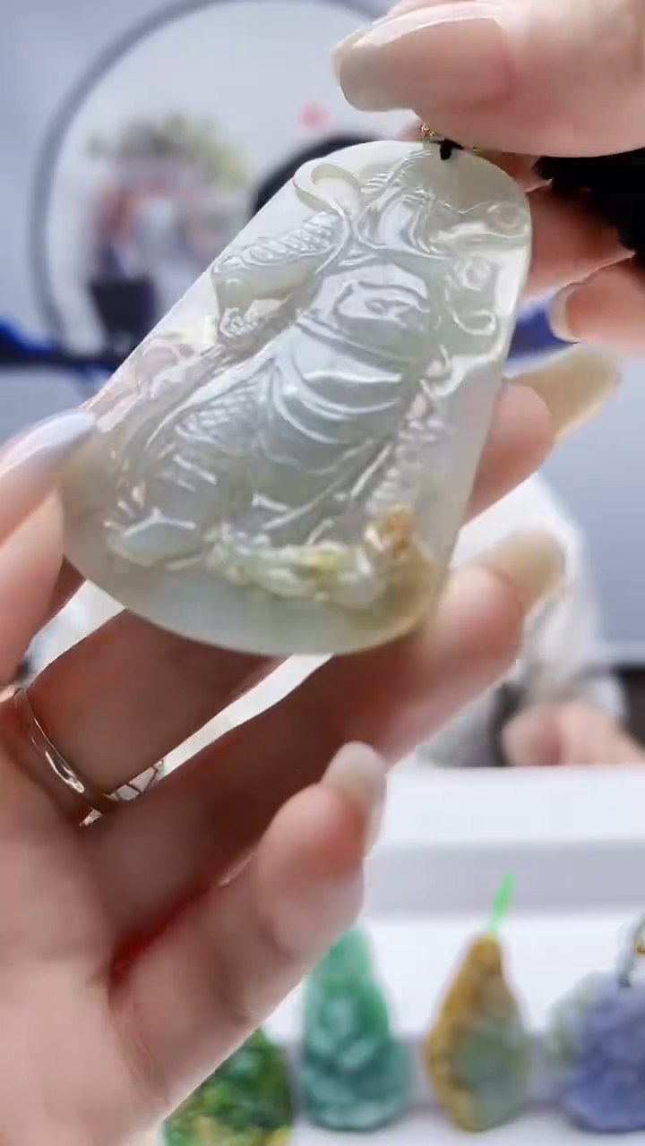 未镶嵌定制翡翠毛货挂件18