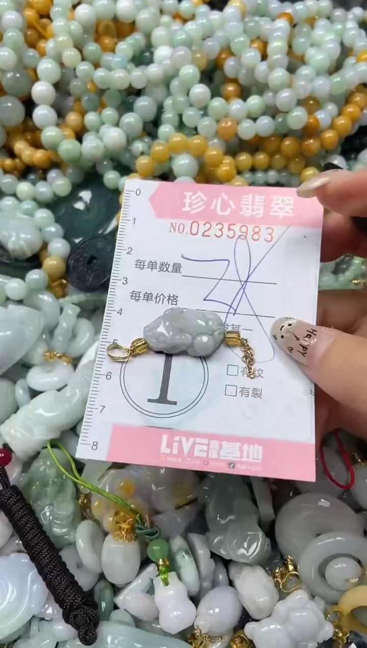 翡翠未镶嵌颈饰闪购0235983