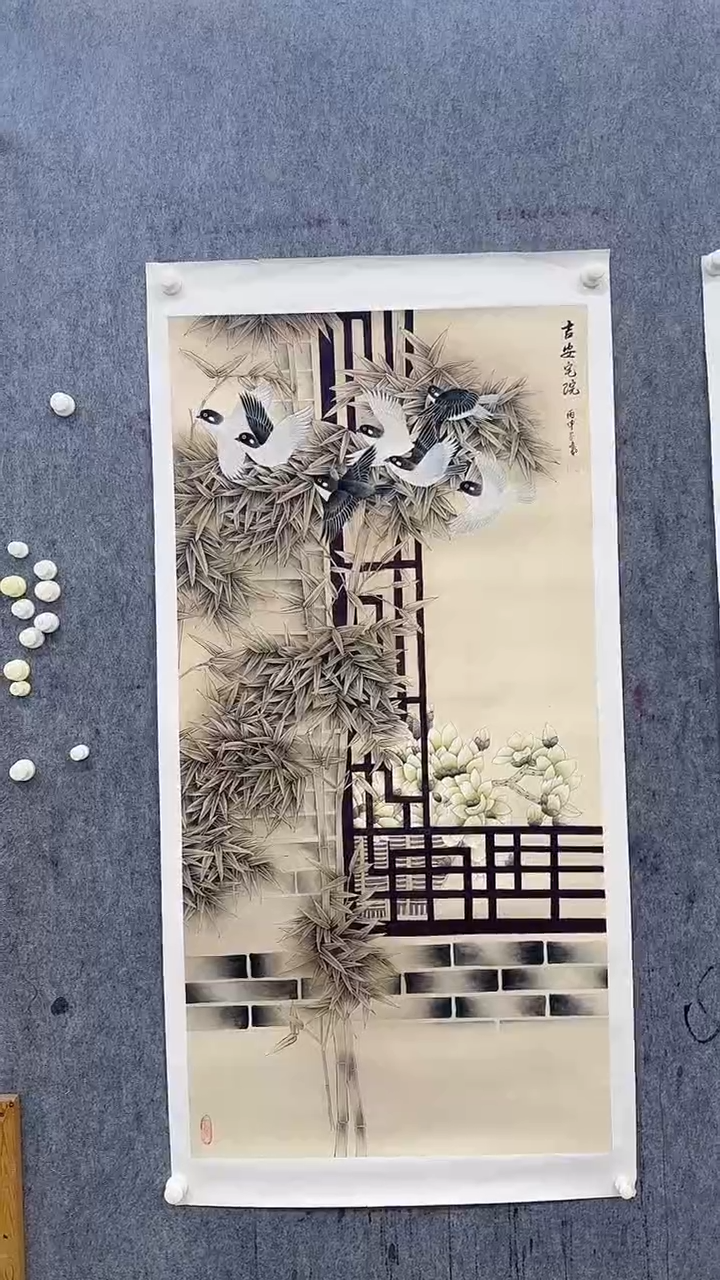 国画吴昌鸣8平尺国画作品