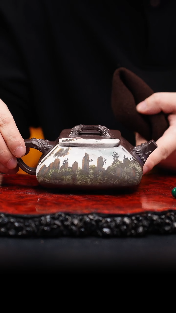 【闪购商品】紫砂茶壶36cc  龙吟,WZG,紫泥,