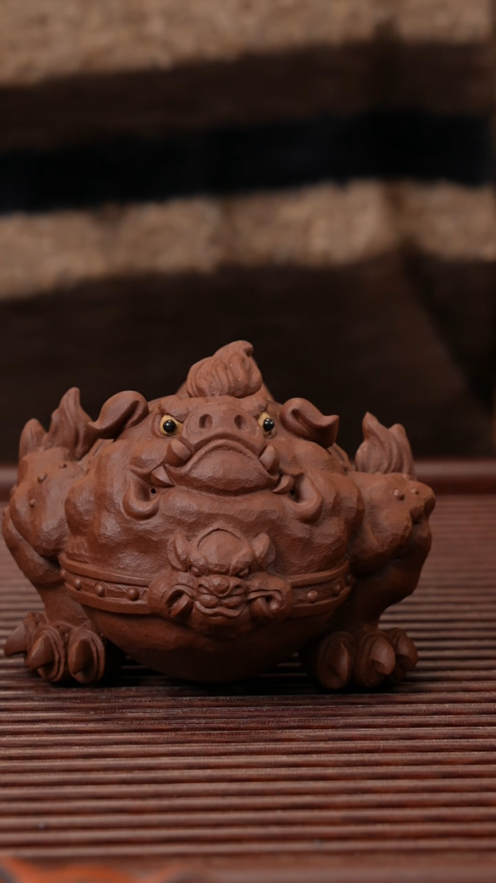 【闪购商品】紫砂茶宠紫泥猪蟾