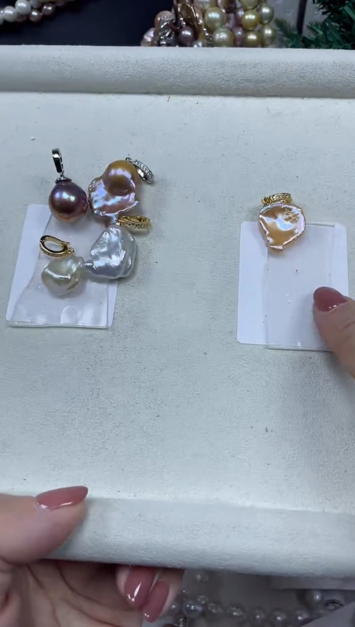 【闪购商品】淡水珍珠吊坠(不含链)未镶嵌【纯恬珍珠】