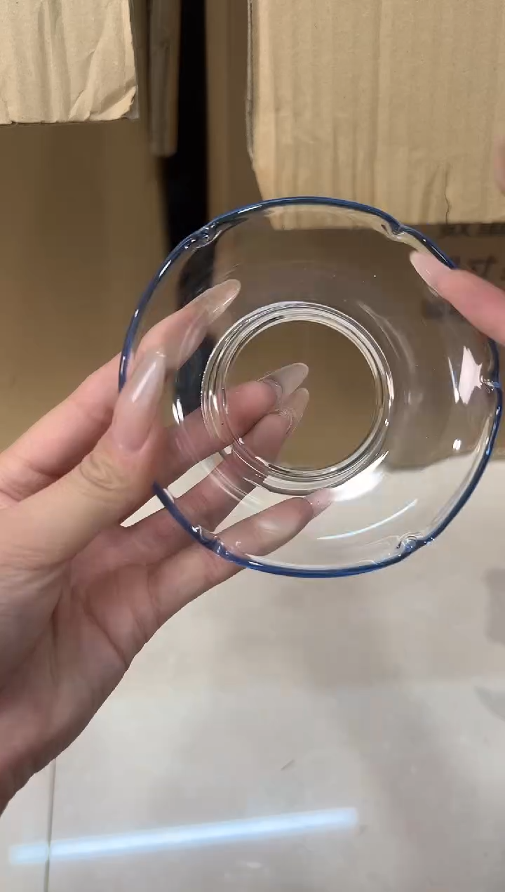 蓝边盖碗简易包装