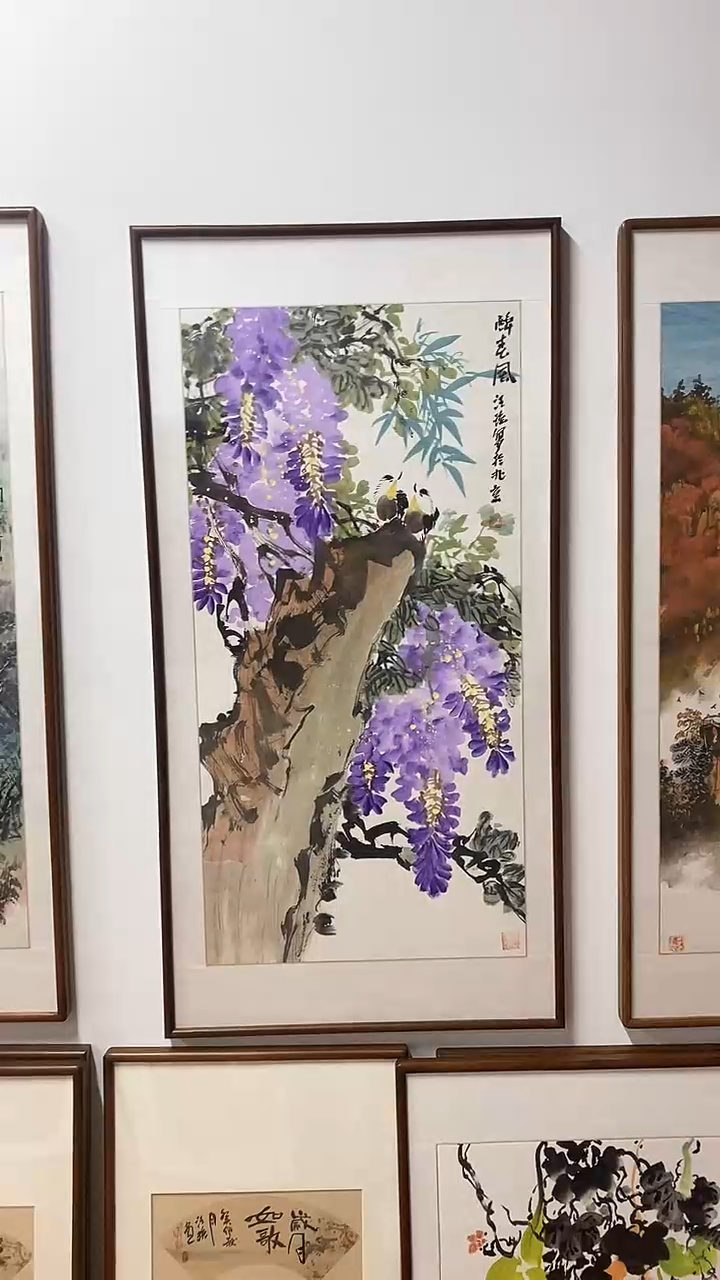 【闪购商品】国画汪琼《醉春风》手绘含框122*62