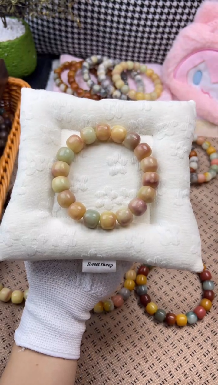 手串菩提根/象牙果卡14干磨桶珠玉玲珑