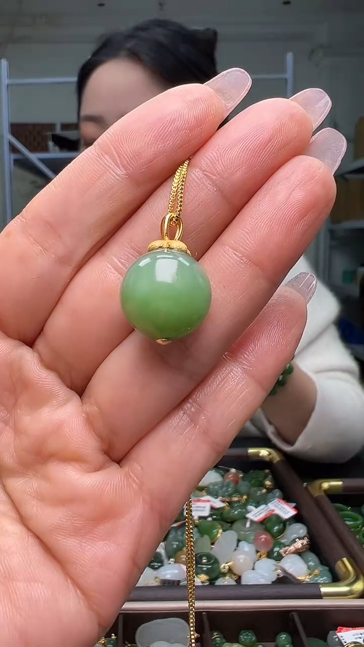 颈饰银S925镶嵌和田玉（多样性发货.发其一)12.05.29