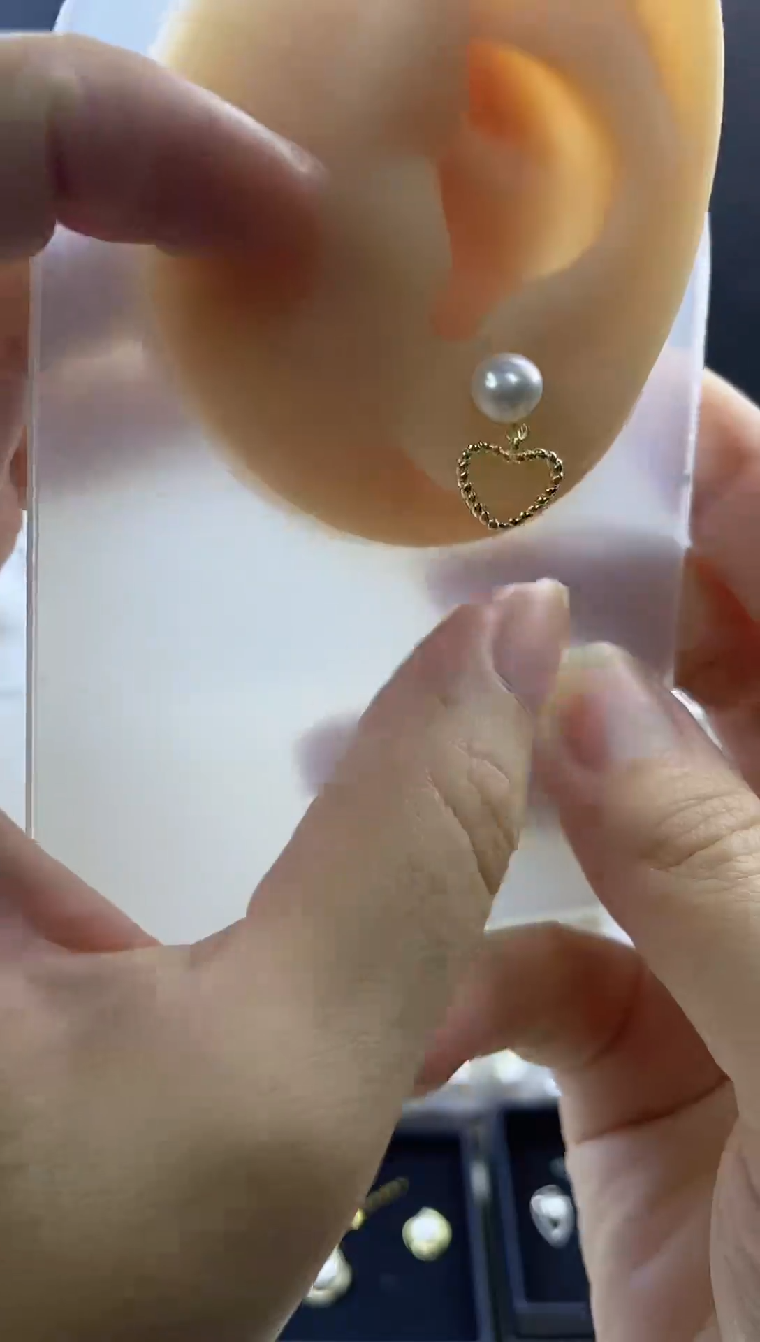 合金耳饰淡水珍珠119