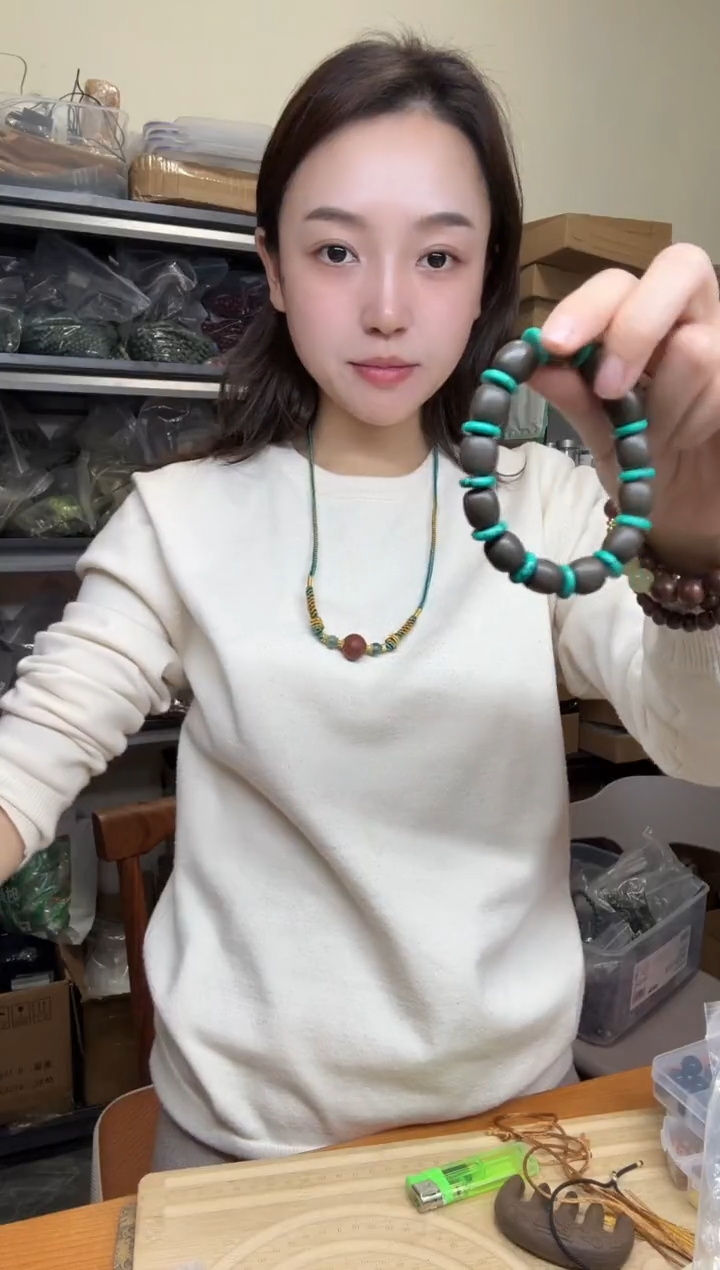 泥塑微瑕尼木藏香桶珠