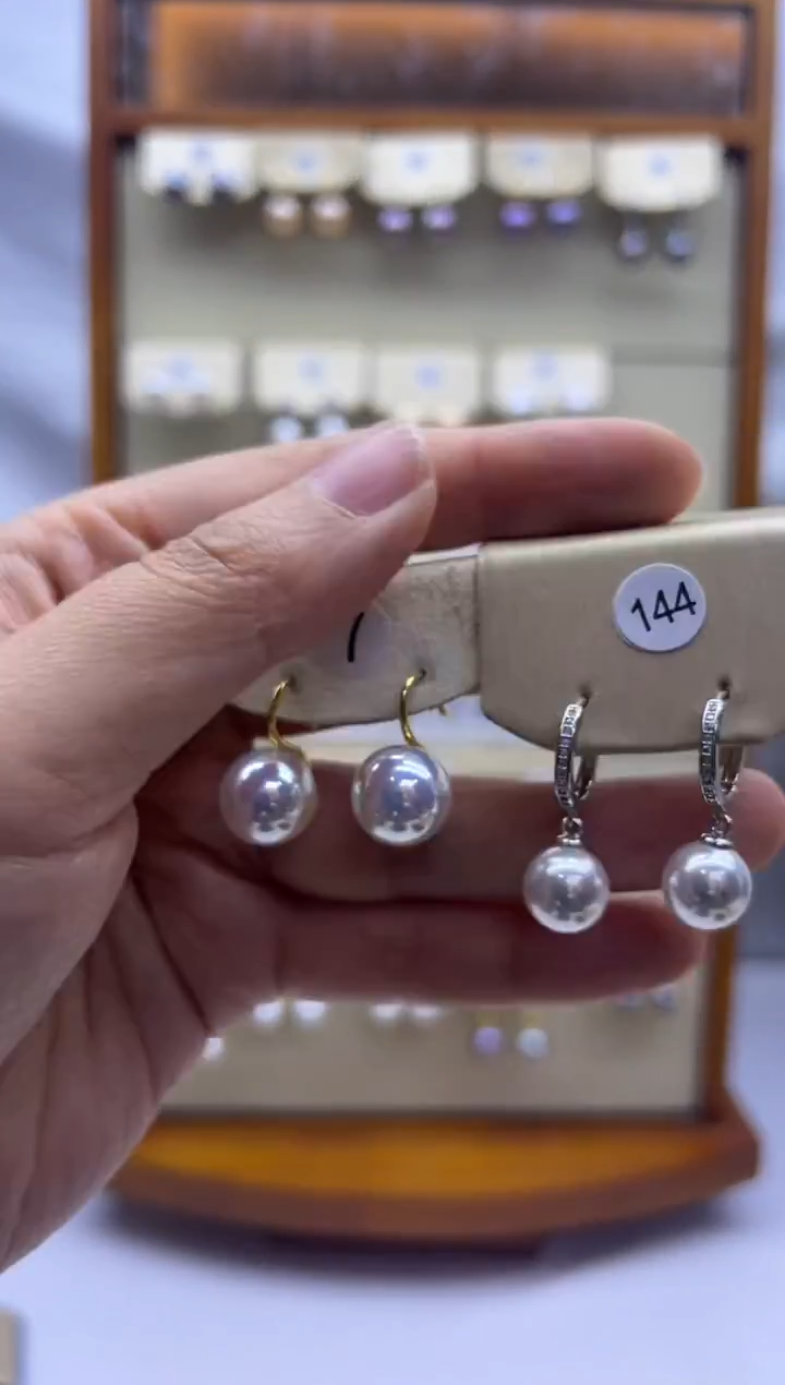 未镶嵌耳饰淡水珍珠7+144