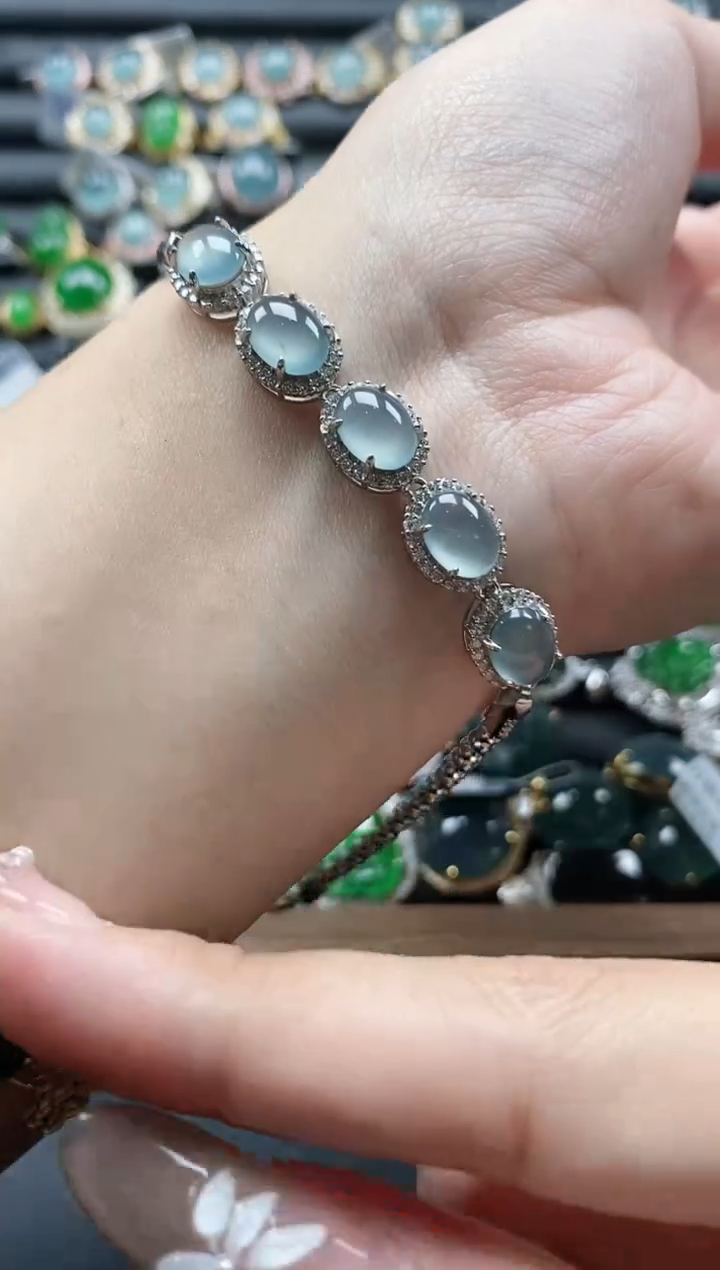 【闪购商品】翡翠戒指银S925镶嵌51511-14
