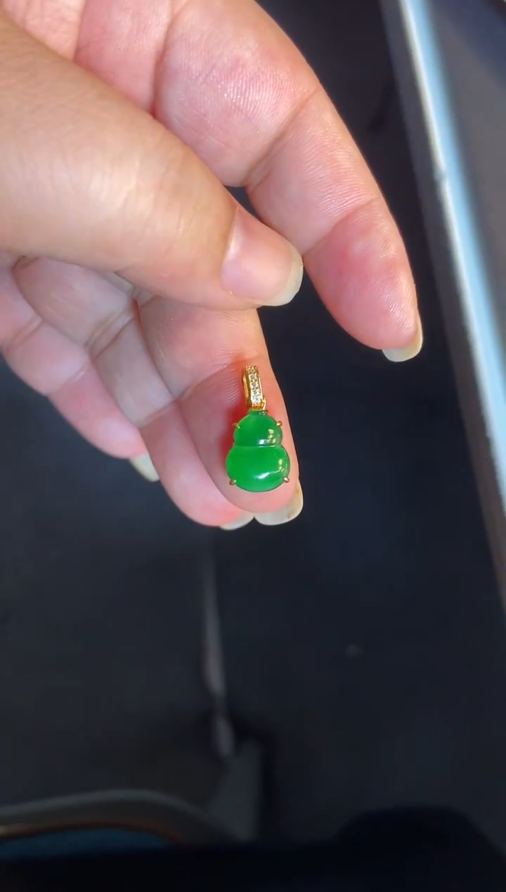 吊坠(不含链)银S925镶嵌翡翠1