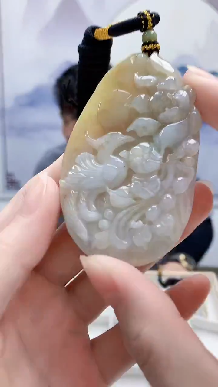 未镶嵌定制翡翠5060ry-毛货挂件22