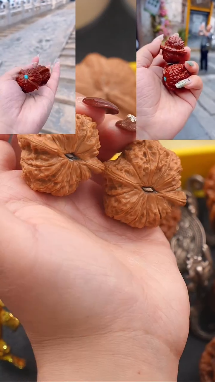 【闪购商品】文玩核桃吊坠38.8血麒麟狮子头