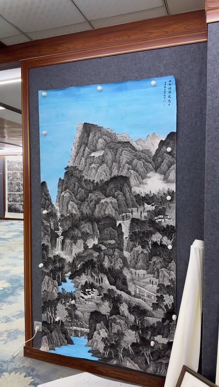 国画荣****团W-申青林-大八尺-山水国画