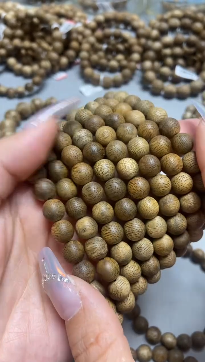 手串沉香文莱圆珠单圈0.9蛇皮多样性发其一