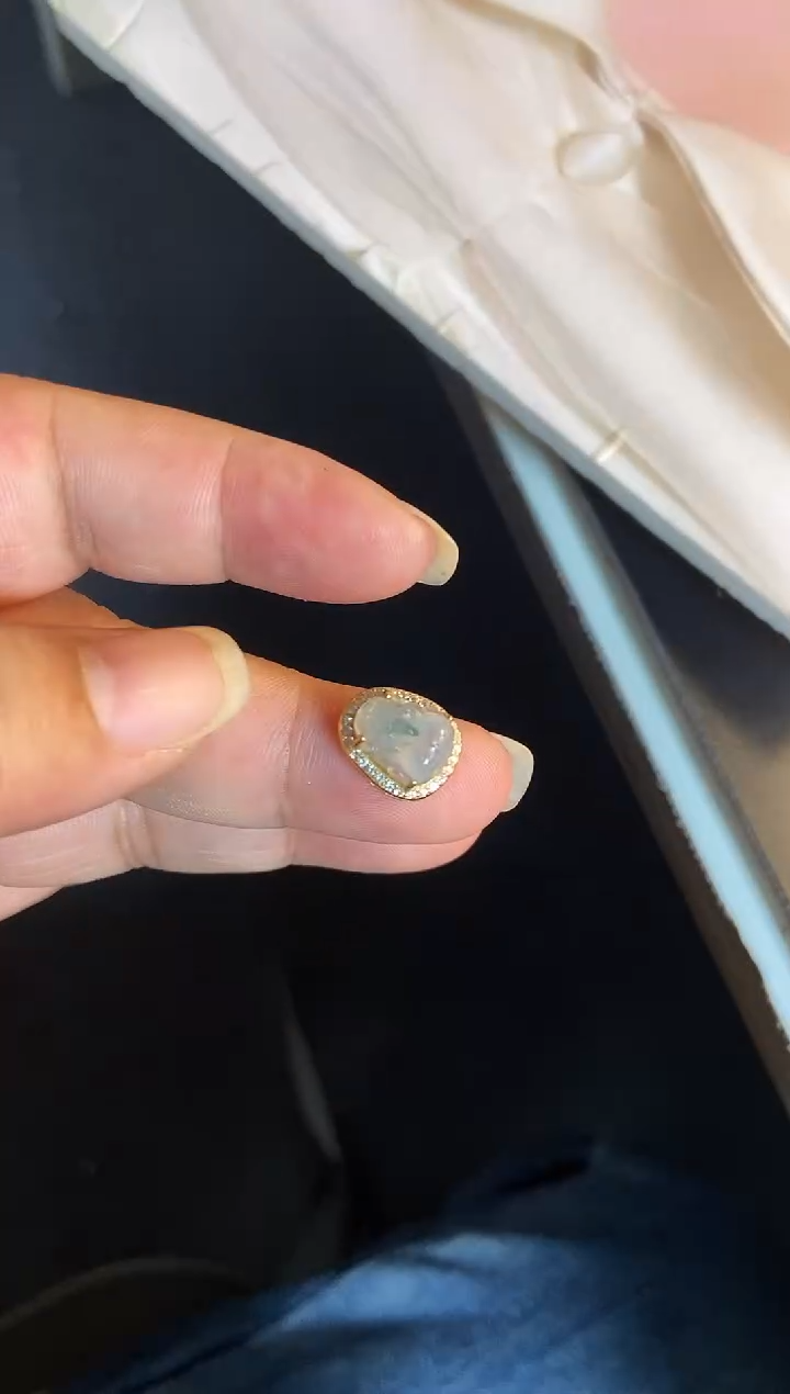 吊坠(不含链)银S925镶嵌翡翠1