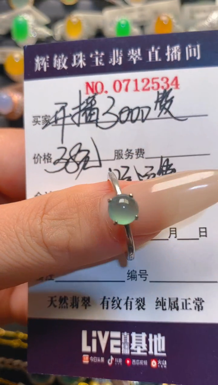 翡翠银S925镶嵌耳饰天然