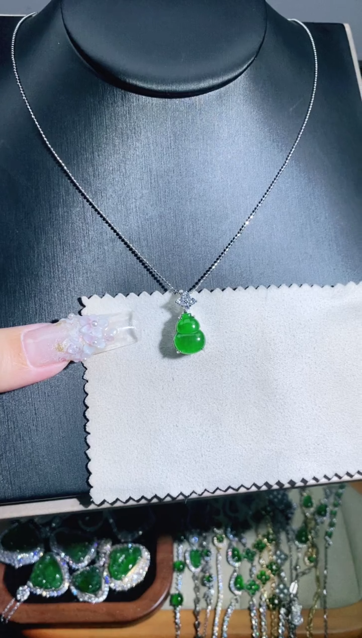 【闪购商品】翡翠颈饰银S925镶嵌多样性