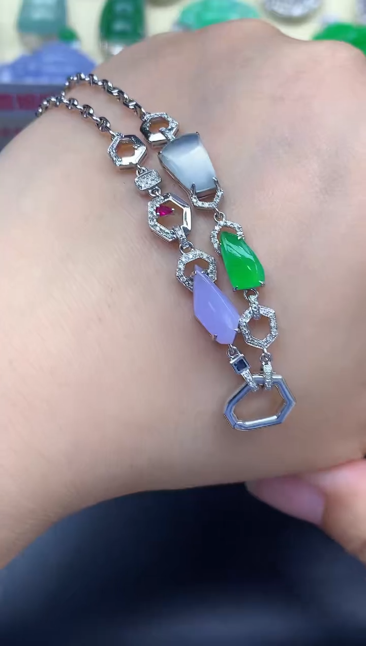 颈饰18K金镶嵌翡翠用****7530-中国好珍宝