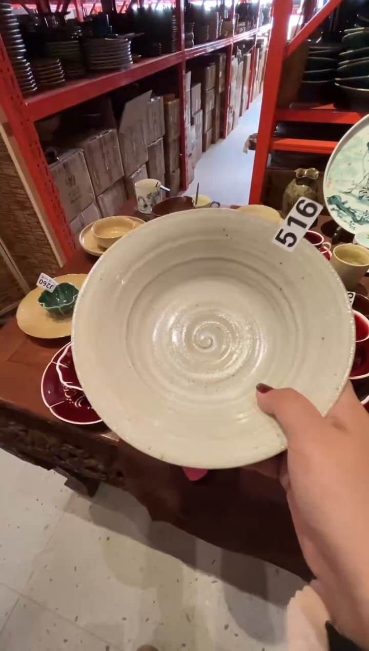 瓷片516手工喇叭碗