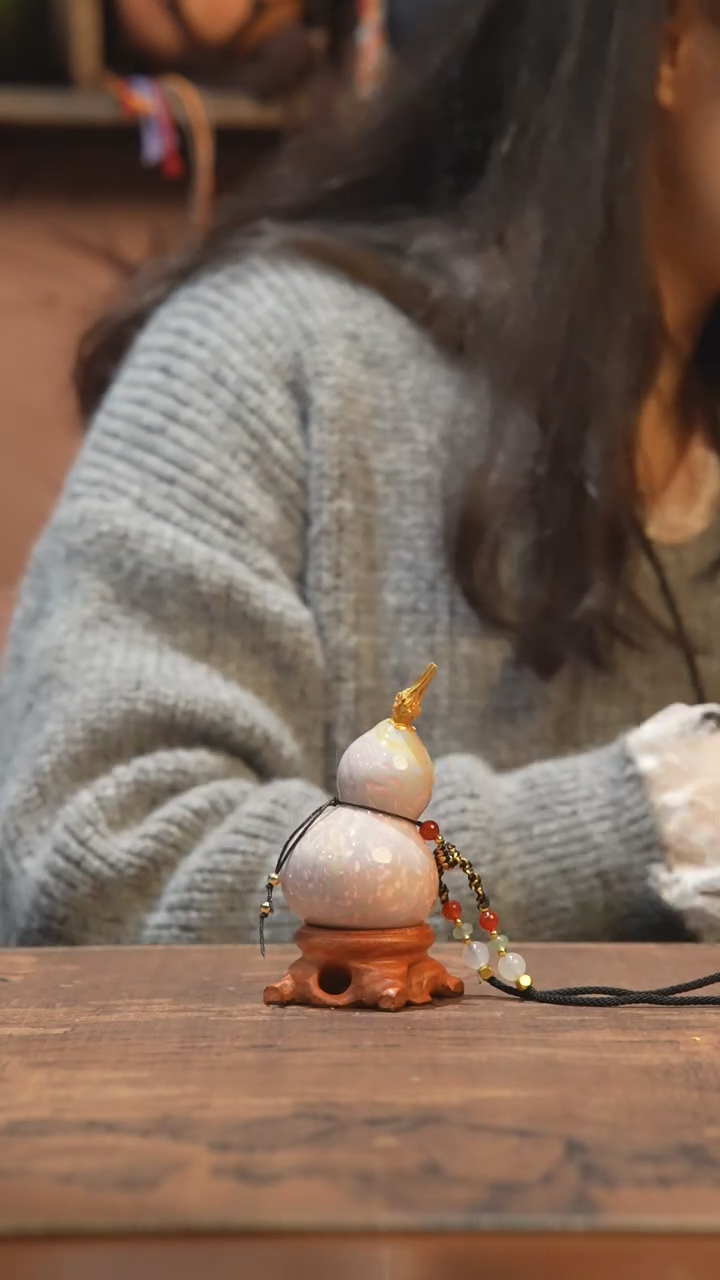 【闪购商品】736号-大漆飘漆小葫芦脖挂