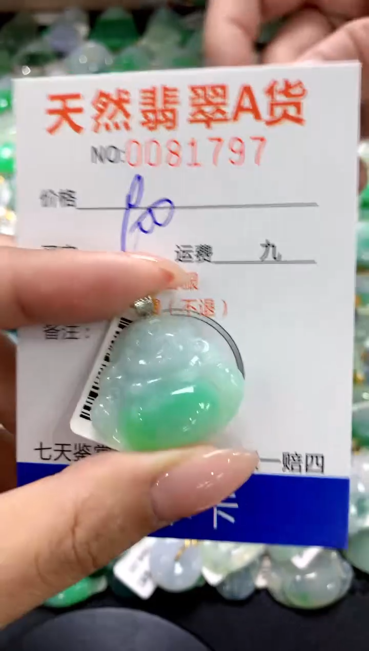 翡翠18K金镶嵌颈饰1111111111111111