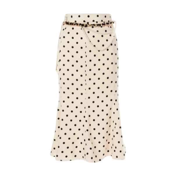 MAXRIENY【波动心弦】MAXRIENY经典复古气质高腰包臀半裙波点