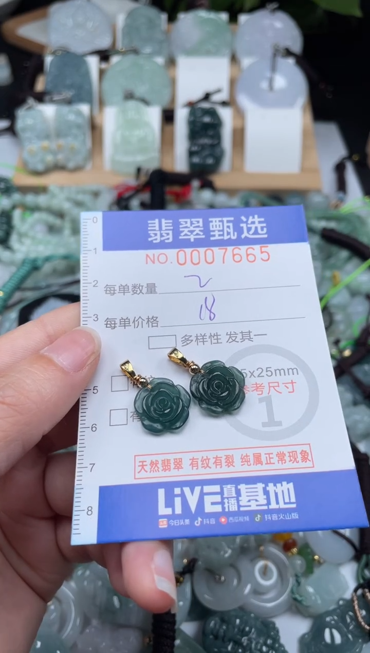【闪购商品】翡翠未镶嵌颈饰00..7665
