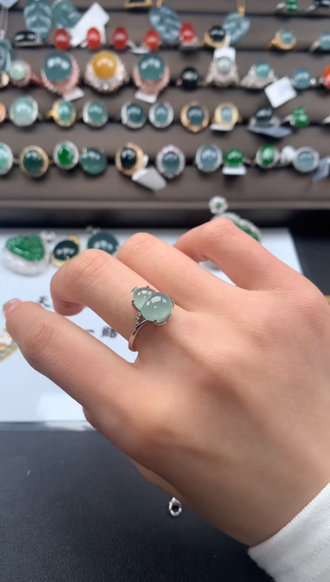 【闪购商品】翡翠戒指银S925镶嵌3123123123