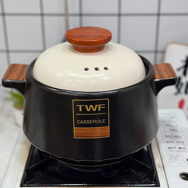 新款4L北欧风家用砂锅煲汤炖肉耐高温干烧陶瓷砂锅