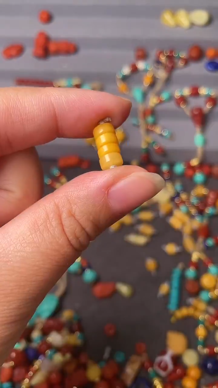 裸石蜜蜡未镶嵌多样性发货，6mm蜜蜡精工直切隔片四片