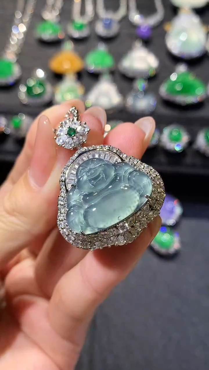 【闪购商品】翡翠吊坠(不含链)未镶嵌2-佛公（多样性发货一件