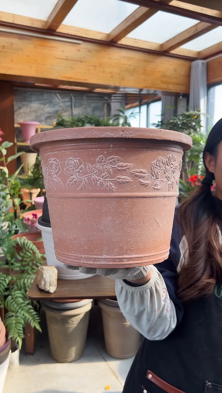 29*21/UK29/【孤品】浅粉刷白浮雕外贸尾单